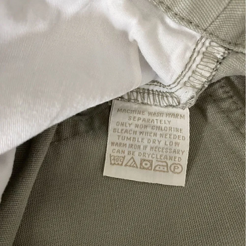 Indigo Palm Womans Sage Green Cotton Bermuda Shorts Gorpcore SZ 8